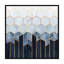 « doux blue hexagones » par elisabeth fredriksson-print-49715562-49715565