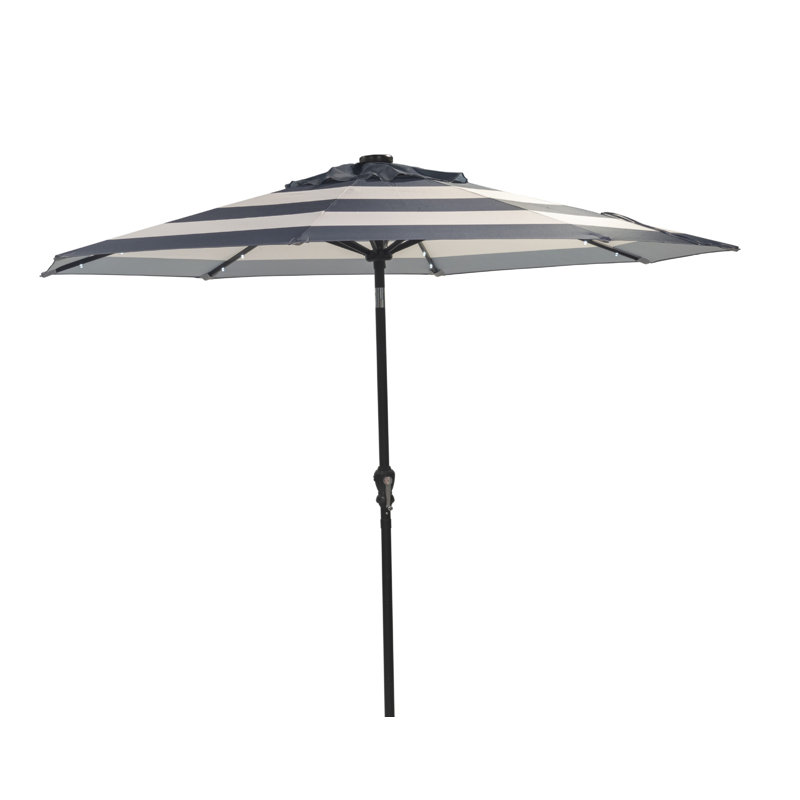 Parasol de marché solaire 9 'à DEL
