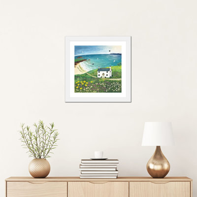"Seaside cottage" par Jo Grundy, reproduction d’art