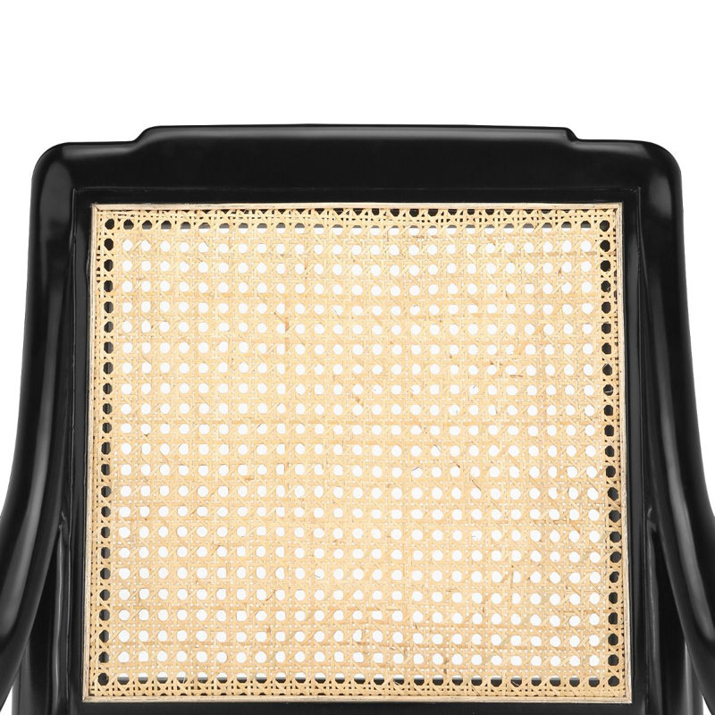 Veronika Linen Armchair, Black