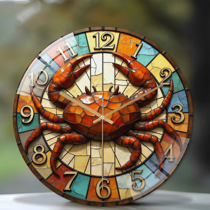 Horloge murale Crab
