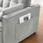 Causeuse futon moderne en velours avec canapé-lit