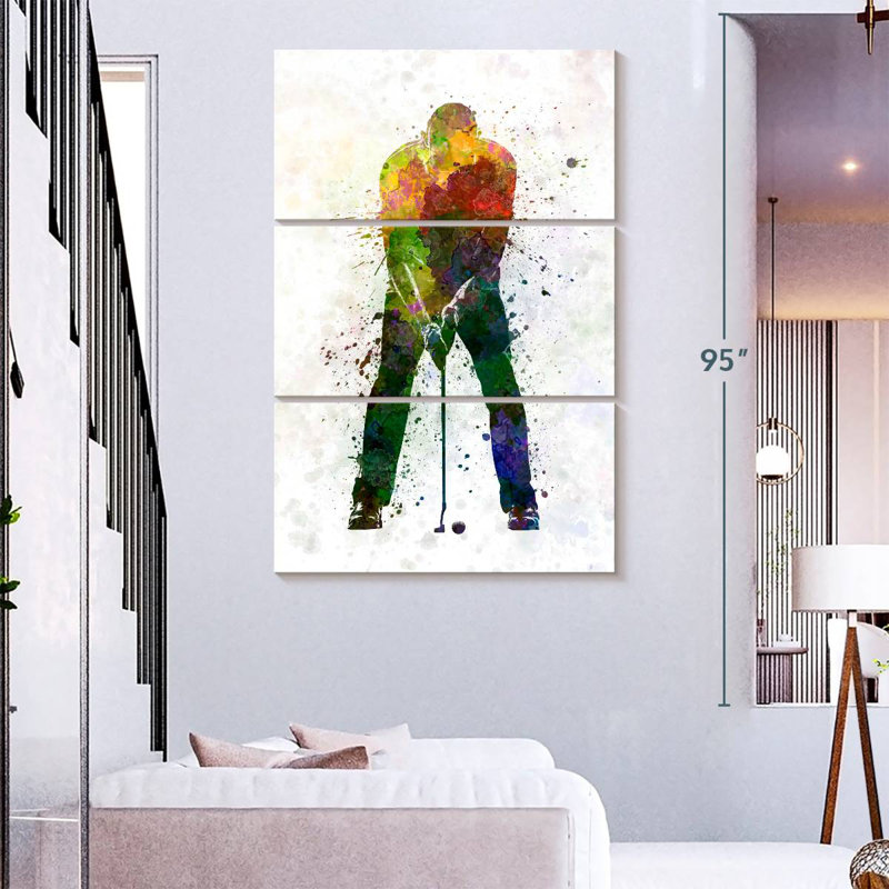 Sireci Golfer Putting Silhouette, 74" H x 48" W