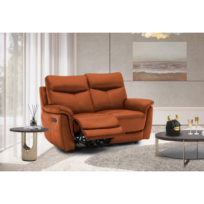 Holland 2 Seater Power Recliner, Burnt Orange
