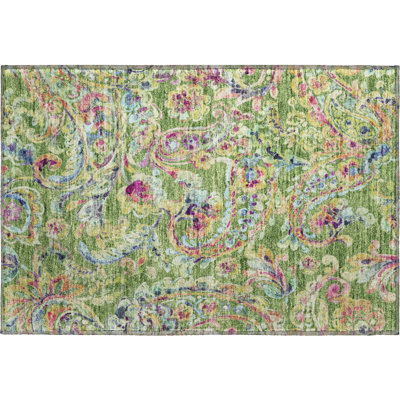 Premium Machine Washable Prisco Fern Rug