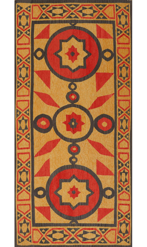 Southwestern Area Rug in Orange/Red