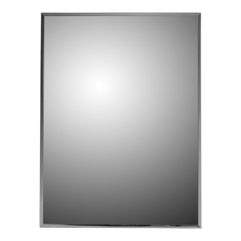 Scottville Residential Medicine Cabinet, Surface Mounted, Stainless Steel Framed, 24" H x 18" W x 4.25" D