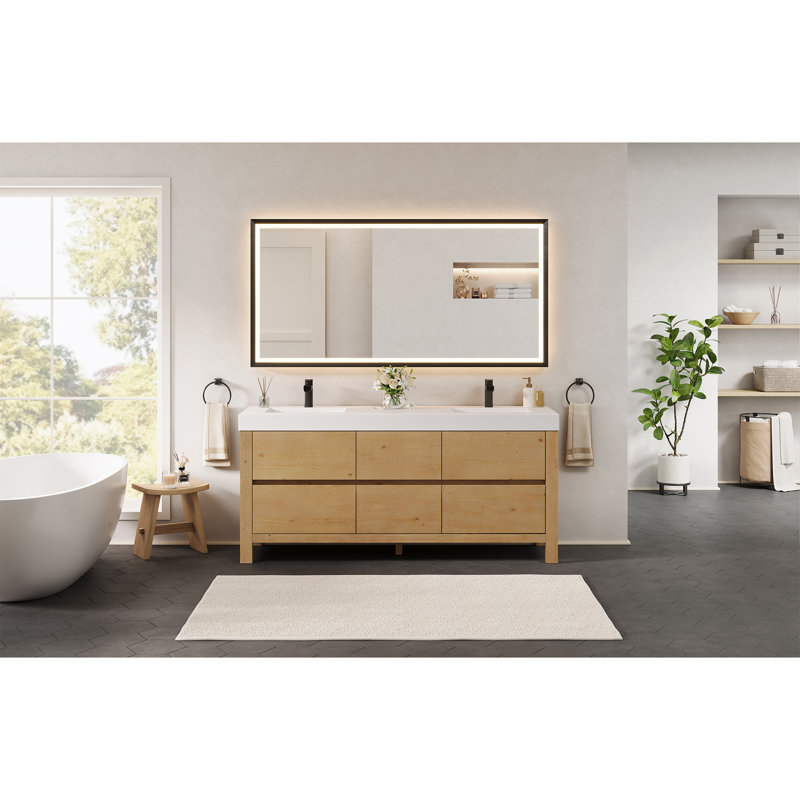 Meuble-lavabo double 72 po Caledon