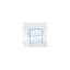  23.6-Inch Clear Bent-Glass End Table with 2 Shelves