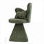 Fauteuil de chambre en velours pivotant à 360 degrés, fauteuil d'appoint à finition papillon vert-966364057