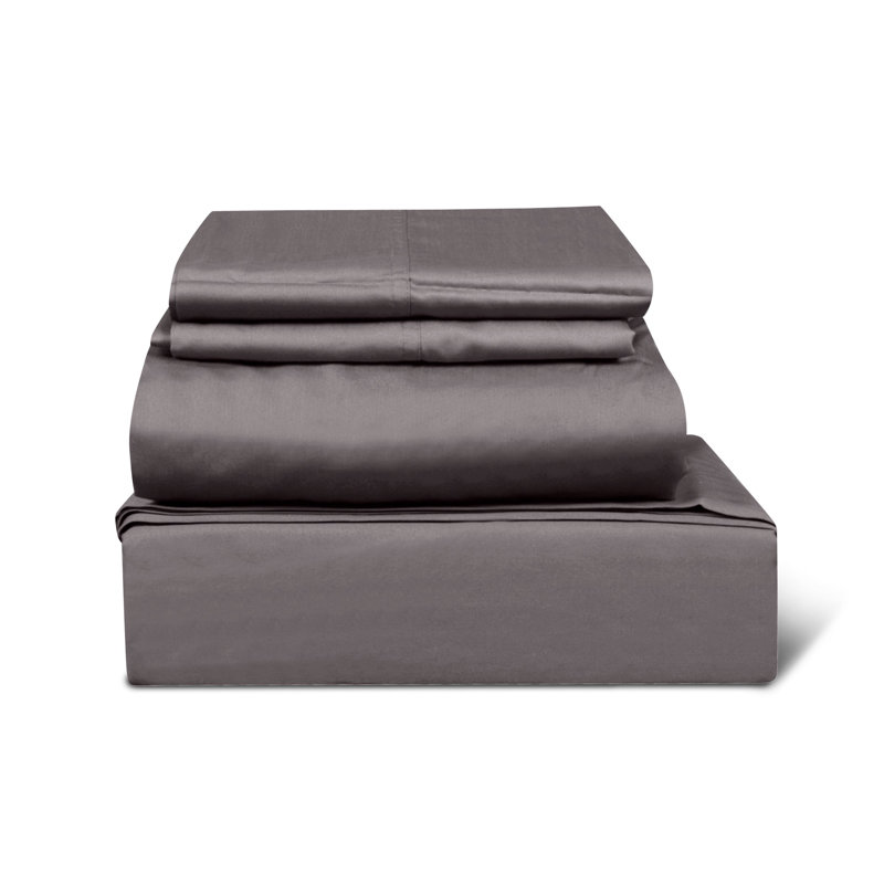 Ensemble de draps 100% coton 500 fils, Grand, Ivoire