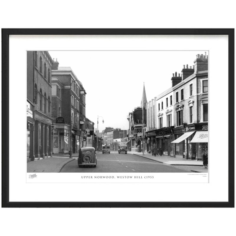 Upper Norwood, Westow Hill C1955 by Francis Frith - Single Picture Frame Print, 45cm H x 60cm W x 2.3cm D