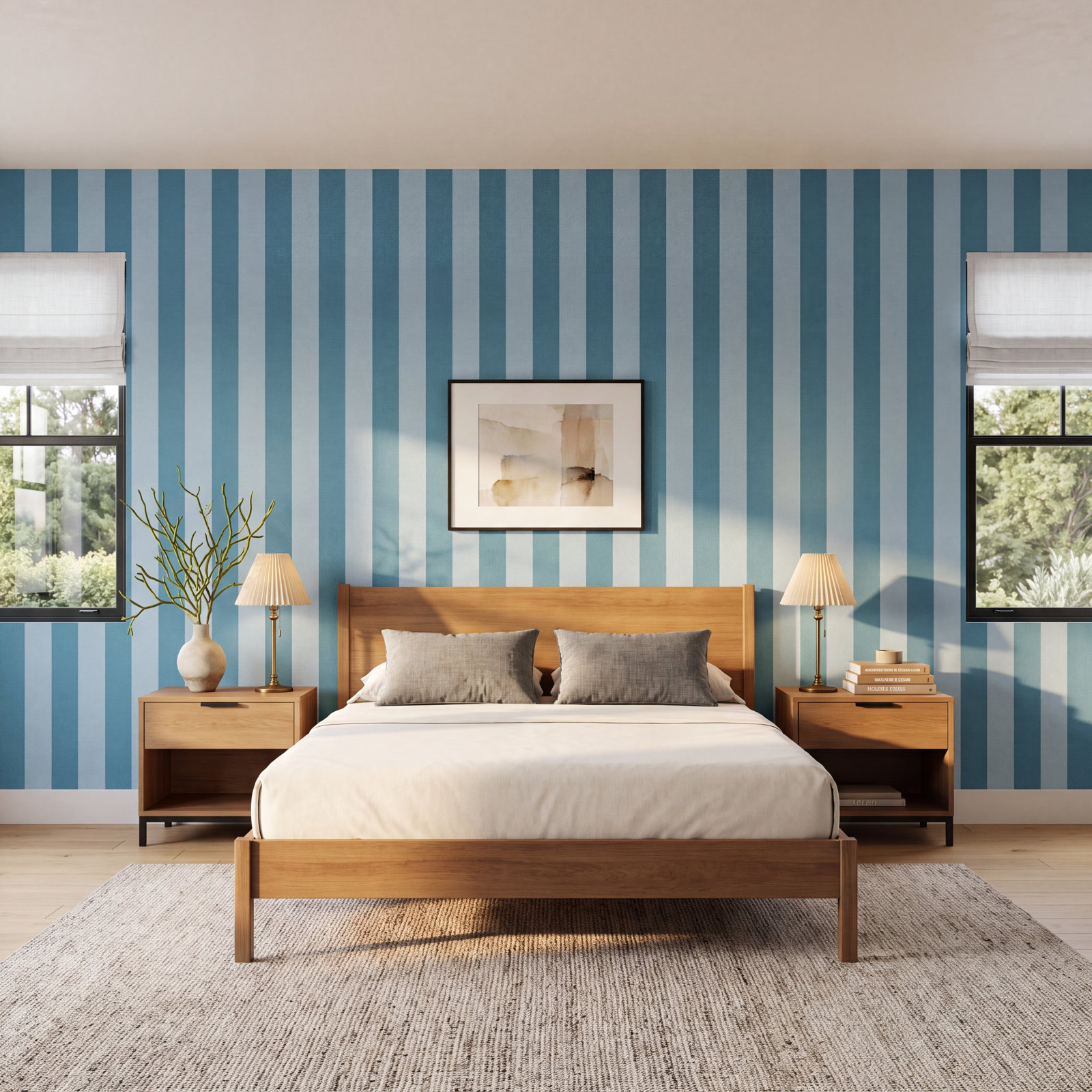 Galerie Wallcoverings Cottage Chic Wallpaper Roll, Blue