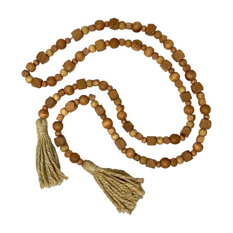 Boho Bead Garland- Pecan, Pecan
