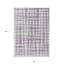 Tapis intérieur lavable abstrait mauve et ivoire 8 pi x 10 pi