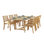 Birmingham 5-Piece Family Outdoor Dining Set With Extension Table