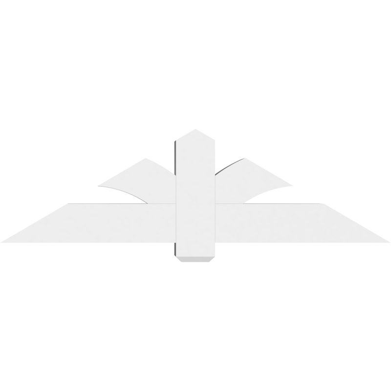 Support pour pignon en PVC Redmond, H 17,5 po x l 60 po (pas 7/12), P 6 po x F 6 po