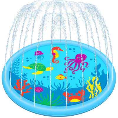 Splash Pad Water Toys Sea Themed Sprinkler Mat