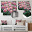 Pivoines le long des rangées de légumes - pivoines, art mural métallique traditionnel-751613261