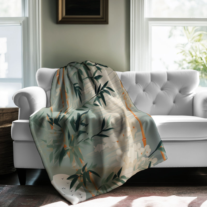 Tissu de bambou - couverture 1 pièce, L 80 po x l 60 po