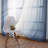 2 Panels Ombre Sheer Curtains - Faux Linen Gradient Drapes Semi Voile Bedroom and Living Room Curtains-4019759-4019743