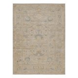 Oushak Hand Knotted Floral Area Rug