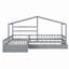 Lit plateforme House avec trois tiroirs de rangement-1813168298