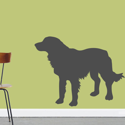 Décalcomanie murale silhouette de golden retriever Turnbow