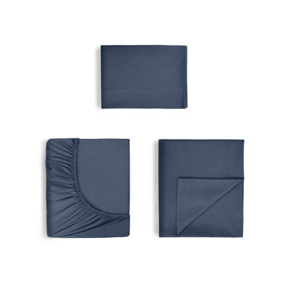 Martex 400 Thread Count Luxury Sheet Set 100% Long Staple Cotton Sateen Weave Silky Soft & Durable, Wrinkle & Fade Resistant, Deep Pocket