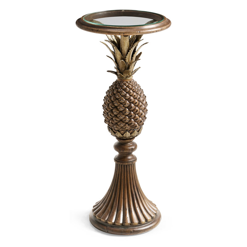 Palm Court Glass End Table