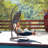 Heyward 1 Person Porch Swing with Stand and Cushions