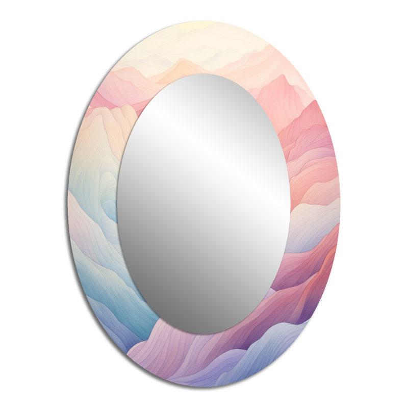 Majestic Mountain Views II - Miroir mural multicolore, H 40 po x l 30 po