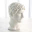 Hadrian Bust-White Glaze