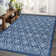 Washable Floral Indoor Rug