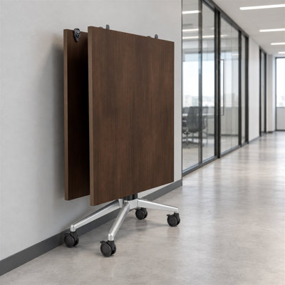 6 Person Foldable Mobile Training Table, Modular Conference Table