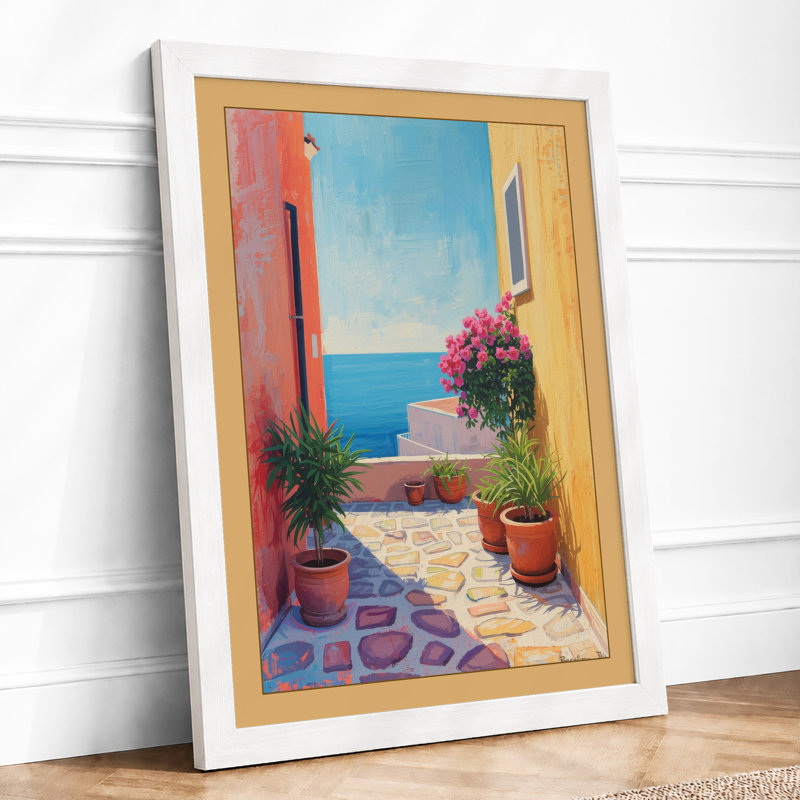 Mediterranean Light Coastal - Print, A3 - 42.0 x 29.7 cm, White