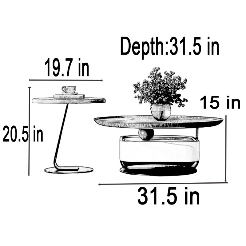 Fritch, 15" H x 31.5" L x 31.5" W