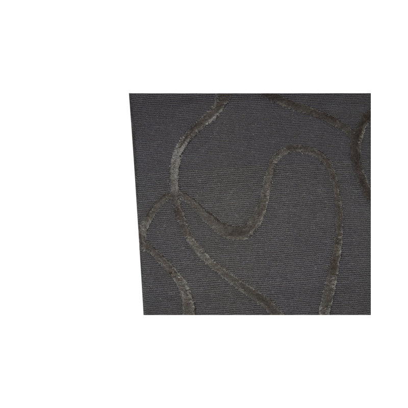 Manchuria Wool Abstract Area Rug in Charcoal/Gray