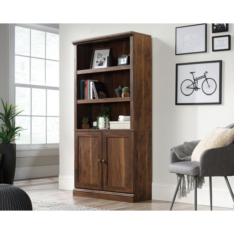 St. Nicholas Standard Bookcase, (3 Shelves) 69.76"H x 35.28"W x 10.51"D, Dark Brown