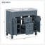 Meuble-lavabo de haute qualité de 36 po avec lavabo supérieur, armoire de rangement moderne, 2 portes à fermeture douce et 2 tiroirs, meuble-lavabo simple-111837231
