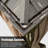 Calaro Aluminum Galvanized Steel Patio Gazebo with Double Roof-86513195