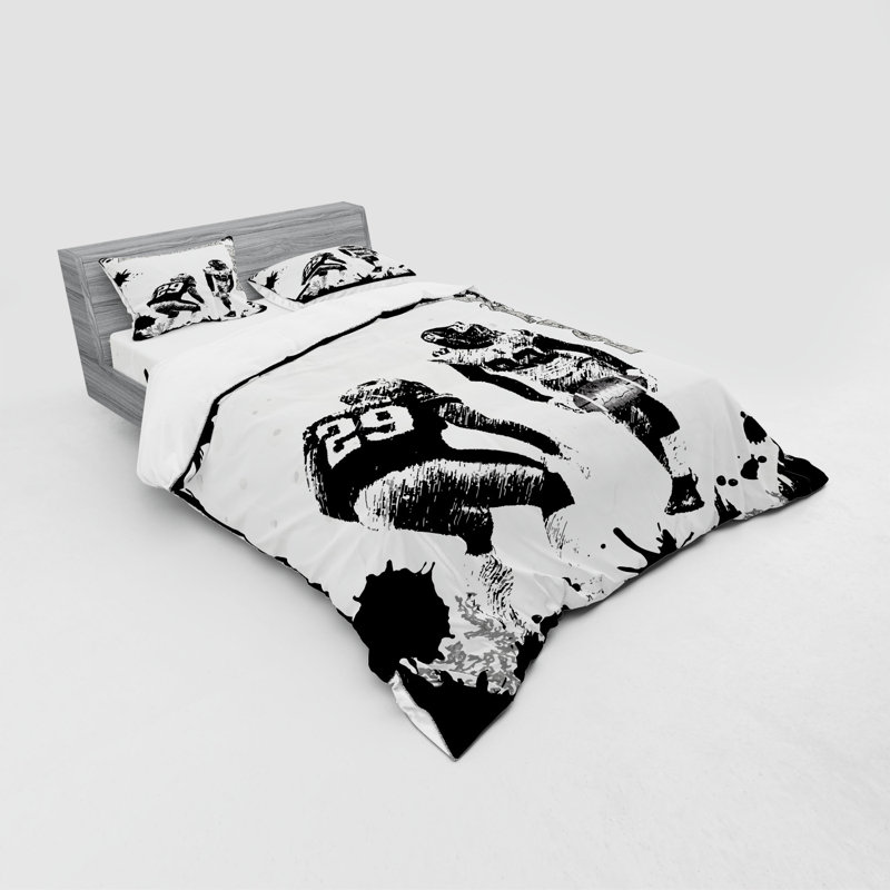 Modern & Contemporary Polyester Paisley Duvet Cover, Queen Duvet Cover + 3 Additional Pieces