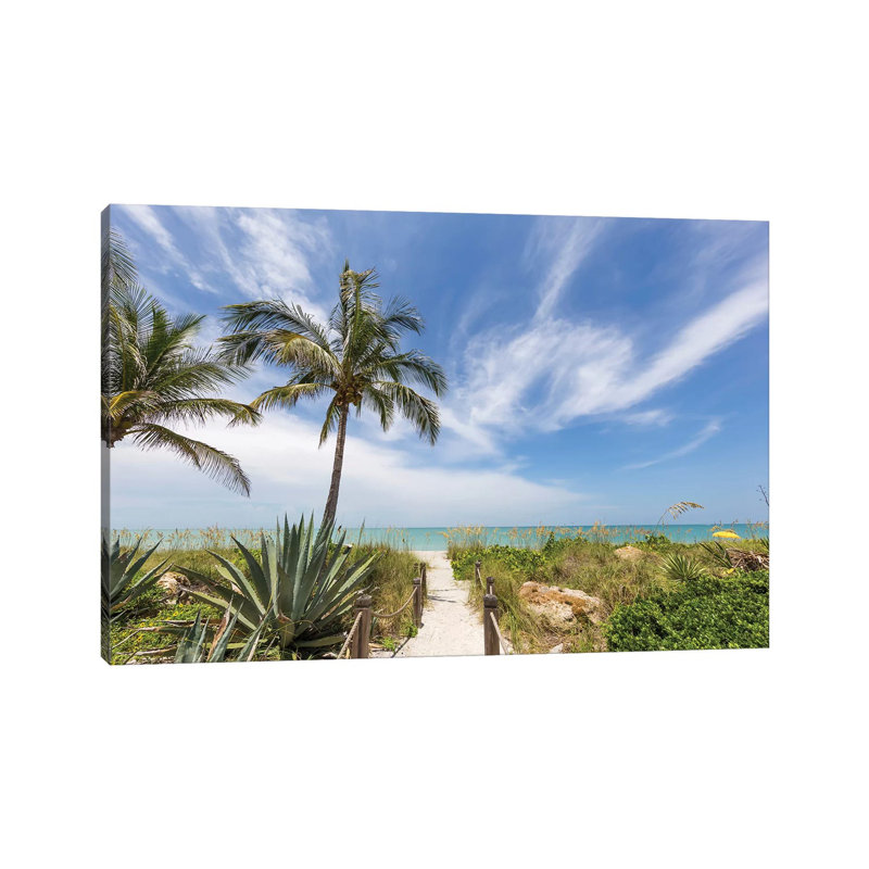 Path To The Beach by Melanie Viola - Wrapped Canvas Print, 101.6 cm H x 66.04 cm W x 1.91 cm D