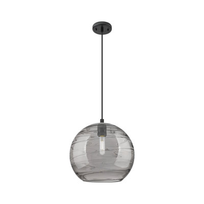 Kehlani - 1 Light Athens Deco Swirl Cord Hung Pendant
