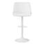 Ensemble de 2 tabourets de bar, tabouret de bar pivotant réglable en cuir synthétique moderne, tabourets de bar à hauteur de comptoir pour îlot de cuisine, blanc-1002151568