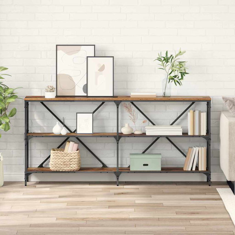 Console Table, 75cm H x 160cm W x 30cm D, Old Wood