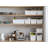 Like-it Plastic Container Storage Box Set with Lids White for Closet Pantry Set of 8