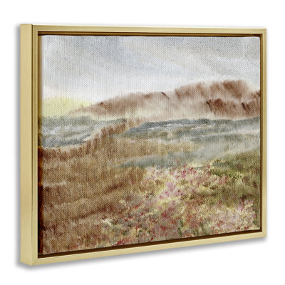 Cadre flottant Vast Earthy Desert View, design par Nikita Jariwala