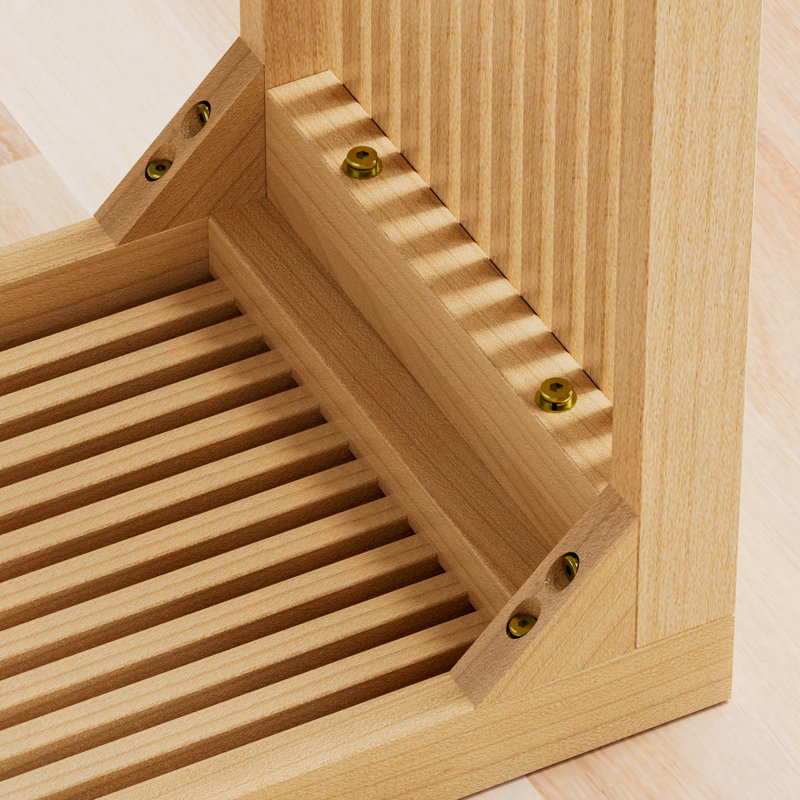 Banc en bois massif naturel pour vestibule, salon, cuisine, H 16,92 po x l 35,43 po x P 12,99 po