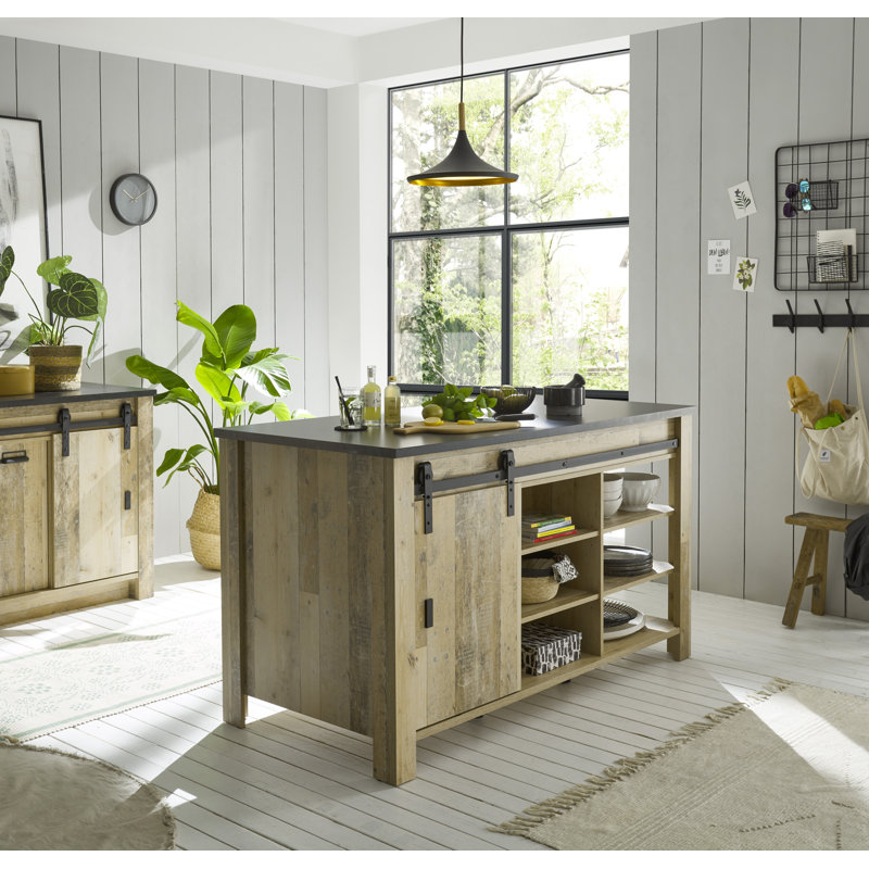 93cm Kitchen Pantry, Natural